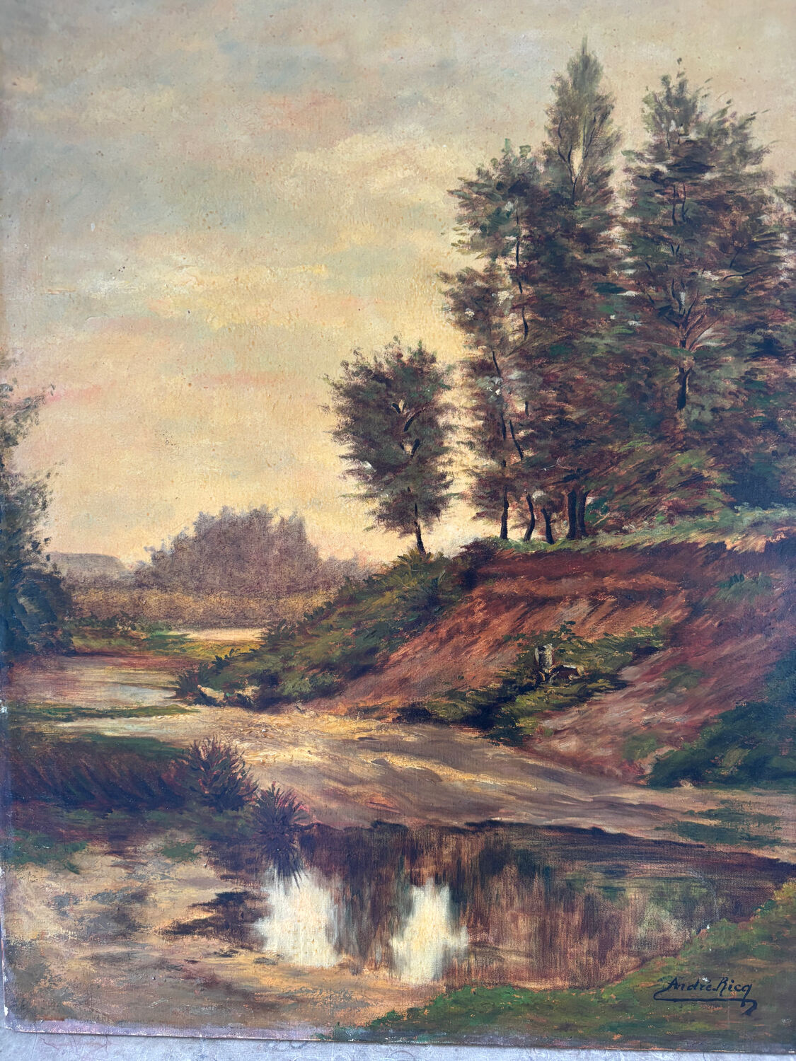 Landscape signed André Rica