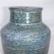 Ceramic ball vase signed Jean Pierre Gasnier dit Pierg Blue green pink