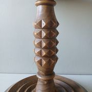 Rare oak guéridon by Charles Dudouyt – French Modernist, c.