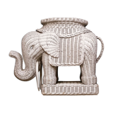 Table en osier vintage elephant