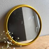 Vintage round gold mirror