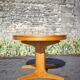 Baumann extendable table, oval table, dining table, wooden table, vintage table, 60's