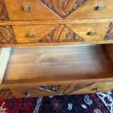 Art Deco oak chest of drawers