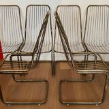 Gilded metal chairs