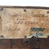 Old wooden workshop drawer