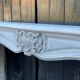 Louis XV style fireplace in Carrara marble around 1880