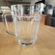 Thick glass pitcher