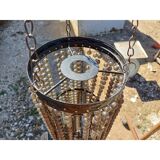 Vintage metal and plastic bead pendant light