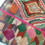 Moroccan Berber carpet Boujaad with colorful graphic patterns 276x162cm