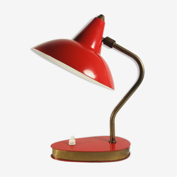 Lampe métal et laiton 1950