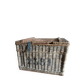 Old wicker moving trunk