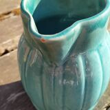 Old orchie ceramic pitcher
