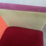 Fauteuil pivotant multicolore