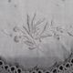 Napperon dentelle coton ancien 42 x 30cm