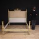 Lacquered Italian double bed in the Louis XVI style from the 20th century