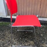 David Rowland red chair for Seid International Design