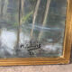 Fishermen at Brochard Pond, signed M. Louis, 1981