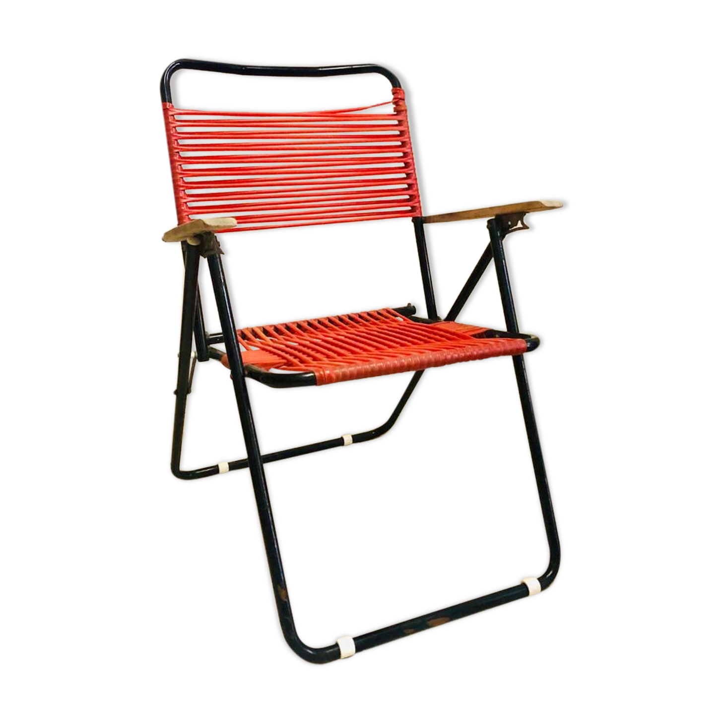 Pretty scoubidou folding armchair