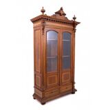 Unique Moorish style bookcase, circa 1870.