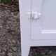 Parisian sideboard 1 door 1 drawer white and raw wood