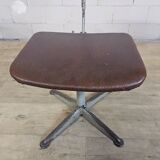 Vintage skai/metal adjustable industrial office chair (40s)