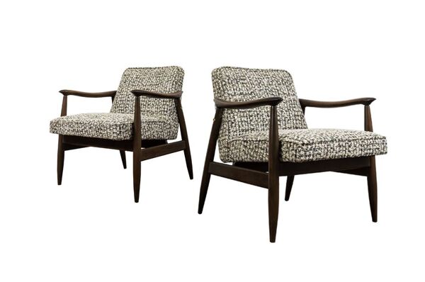 Fauteuils des années 60 par Juliusz Kędziorek, Pologne, ensemble de 2.