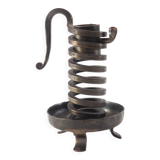 Wrought iron cellar rat candlestick
