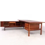 Bureau exécutif vintage avec buffet, Arne Vodder pour Sibast, années 1960