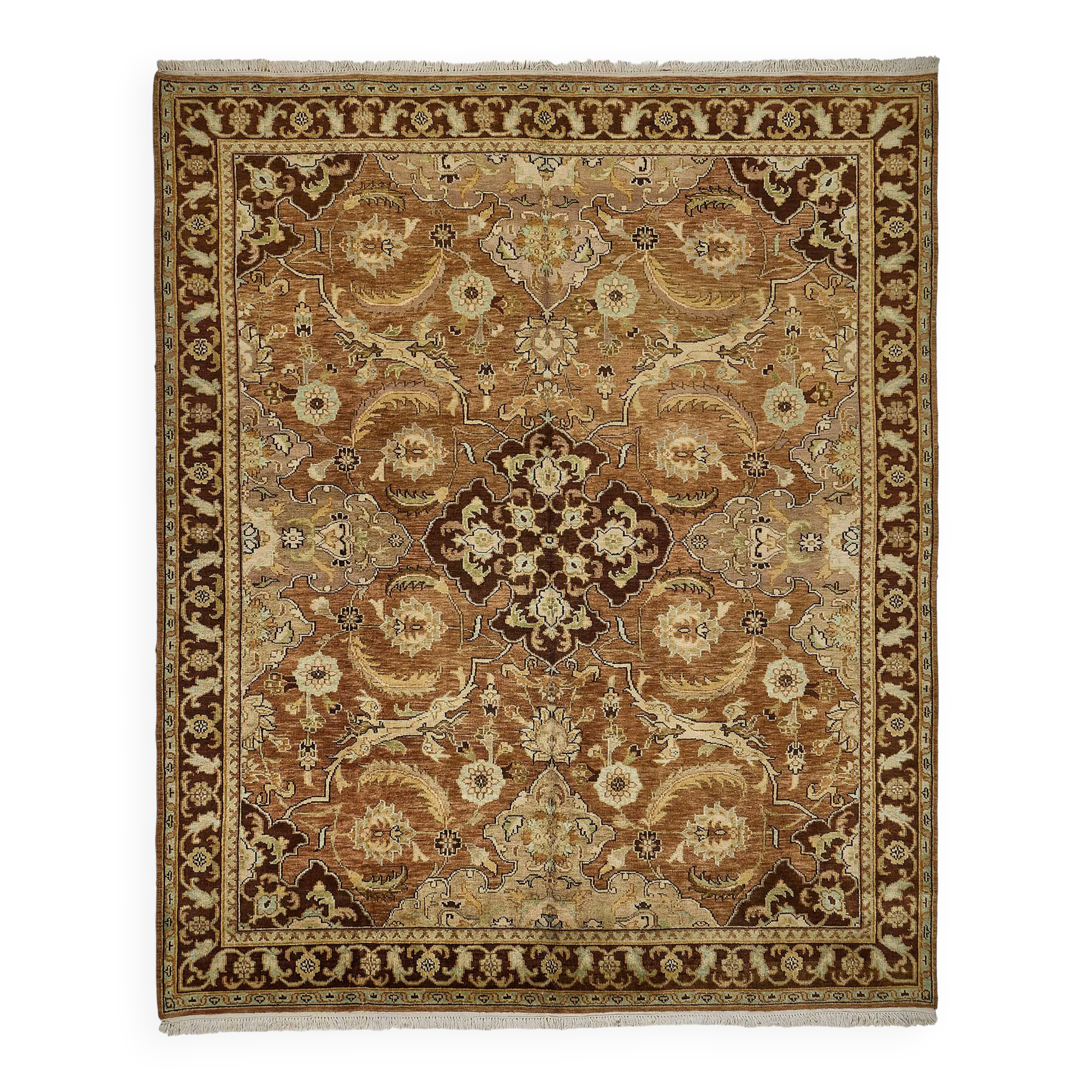 Turkish Handknotted Wool Oushak Rug 256 cm x 303 cm