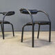 Postmodern dining chairs, 1980s, set of 4