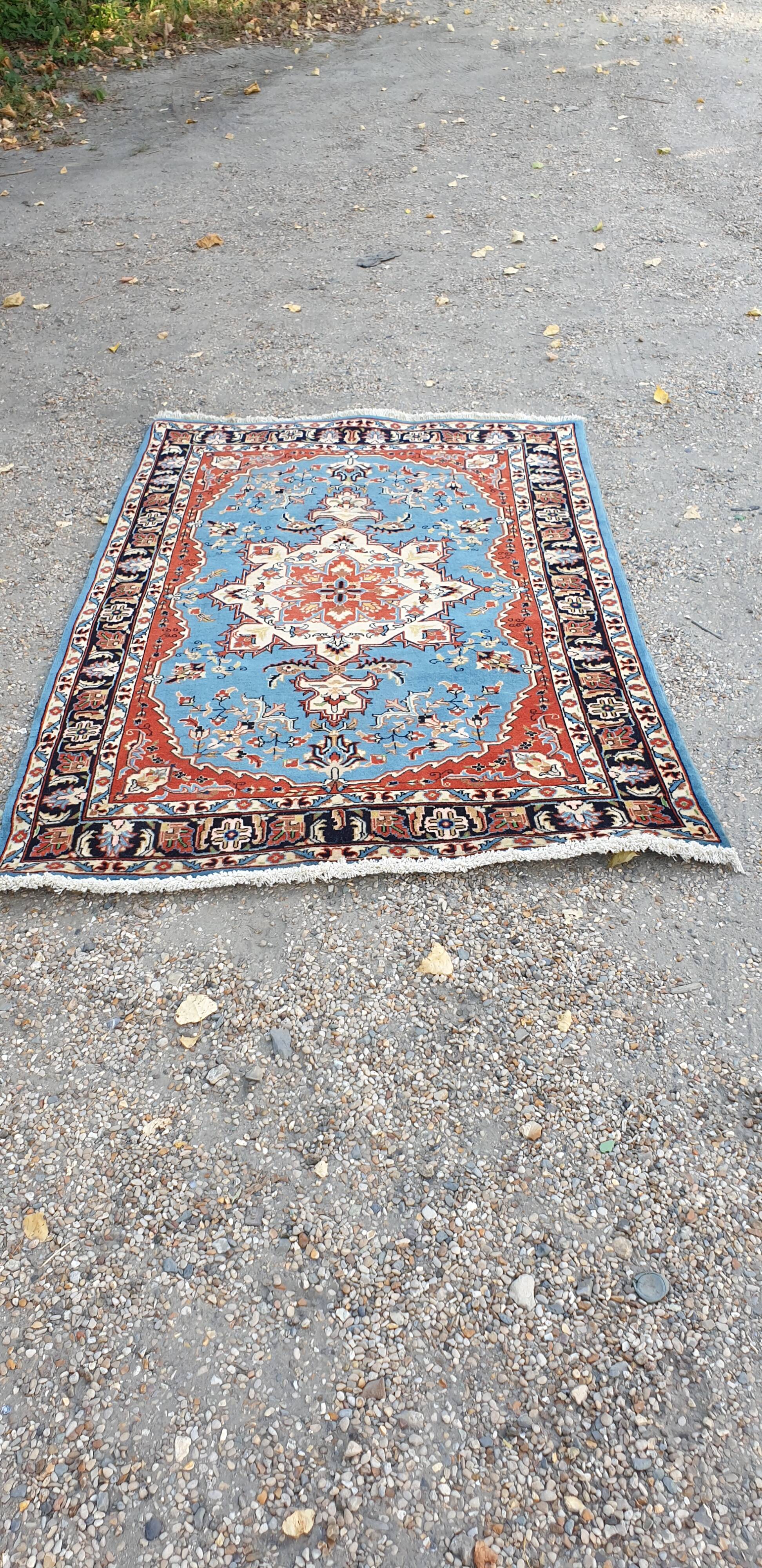 Oriental wool rug entirely handmade