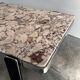 Violetta Calacatta marble coffee table on chrome base, 1970s
