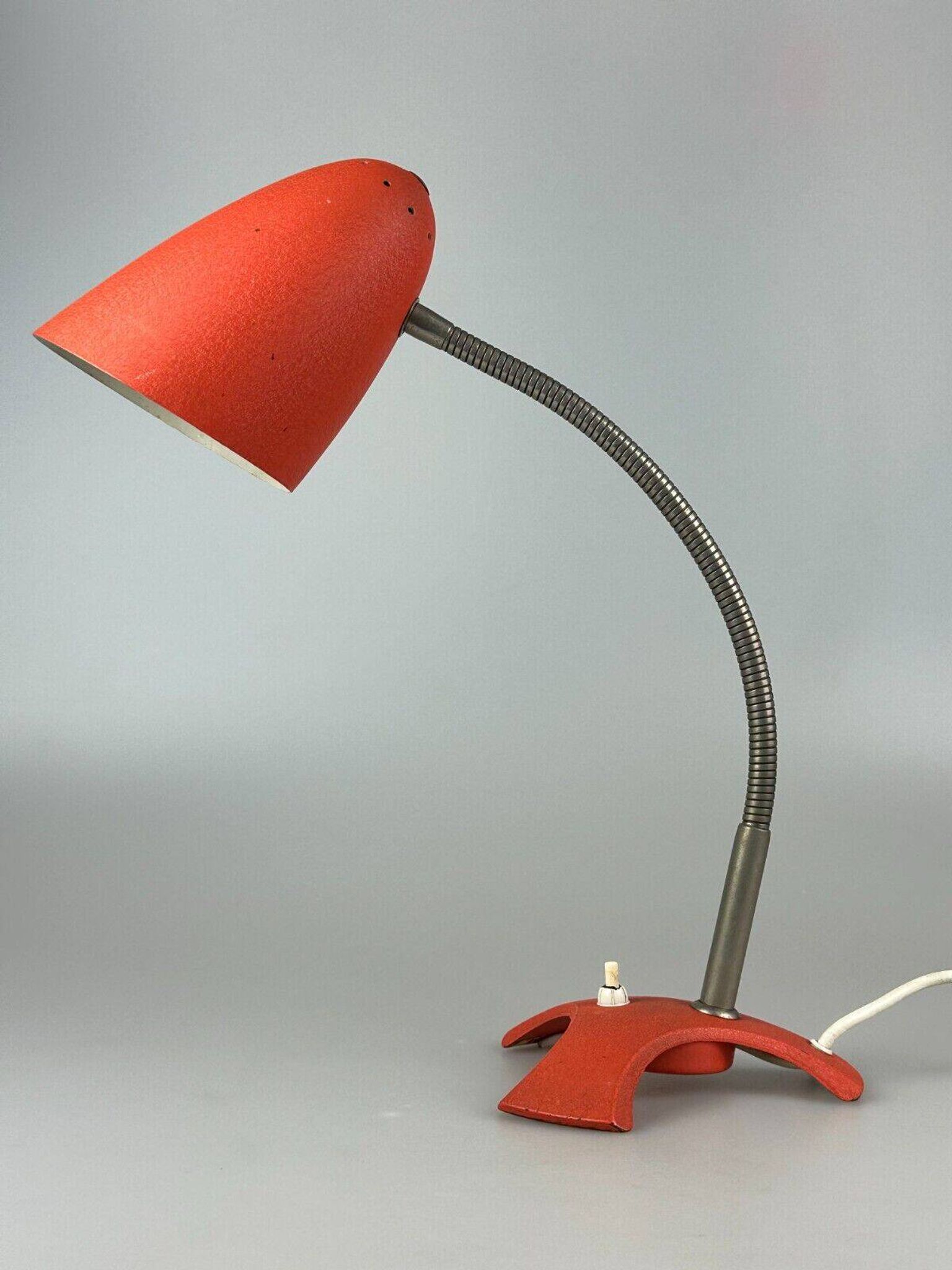 60s 70s lampe lampe de table lampe de bureau métal space age