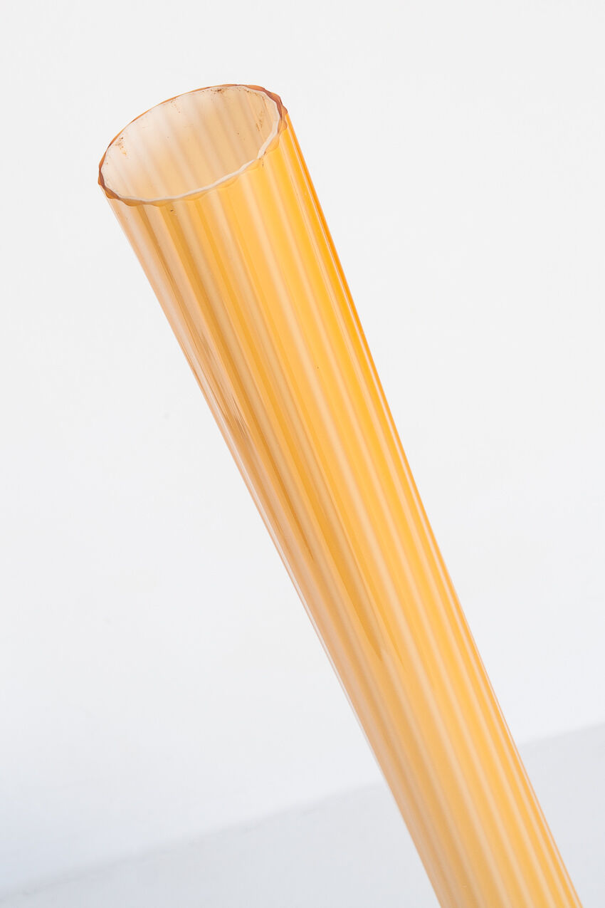 VINTAGE BLOWN GLASS XL vase - France, 1960s