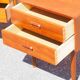 Pair of 2 vintage Danish bedside tables from the 1960s, in teak.