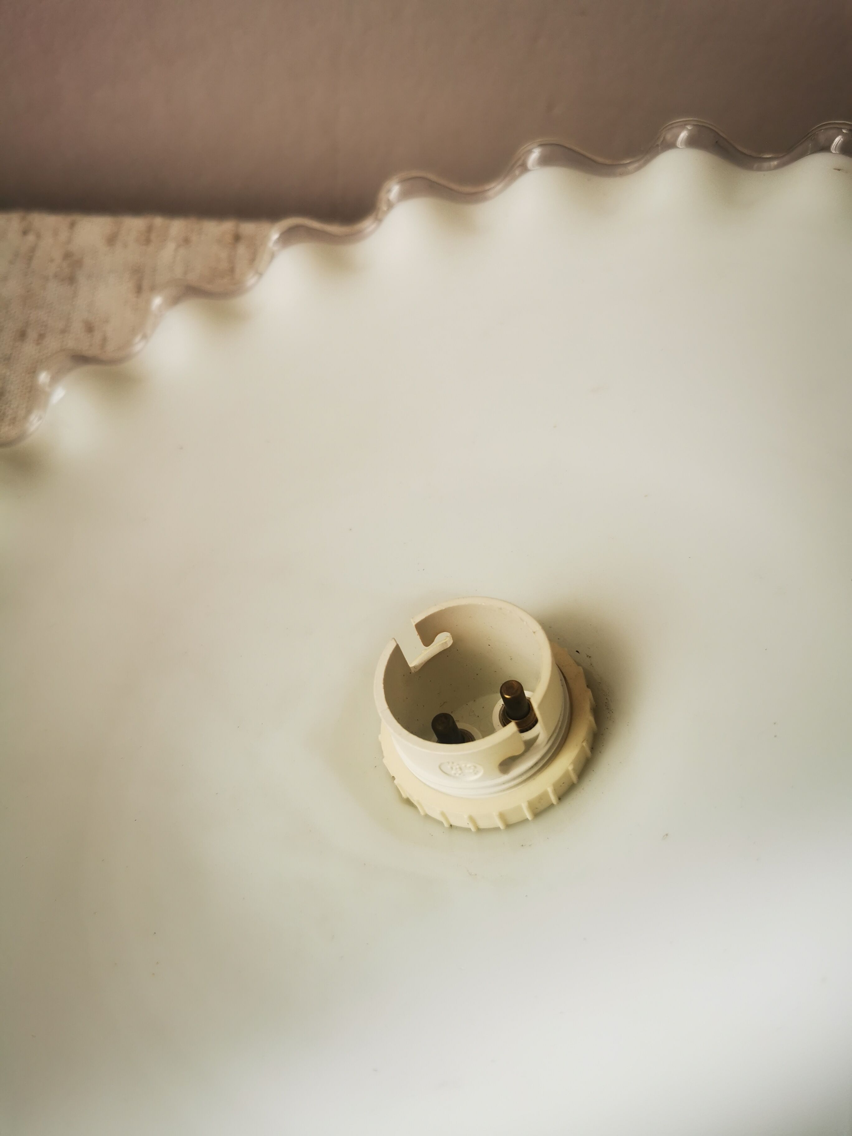 Opaline lace pendant lampshade