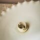 Abat jour suspension opaline dentelle