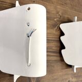 Pair of ceramic wall lights