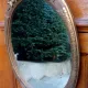 Important wooden wall mirror with stucco in Art Deco style/period - 65 x 44 cm