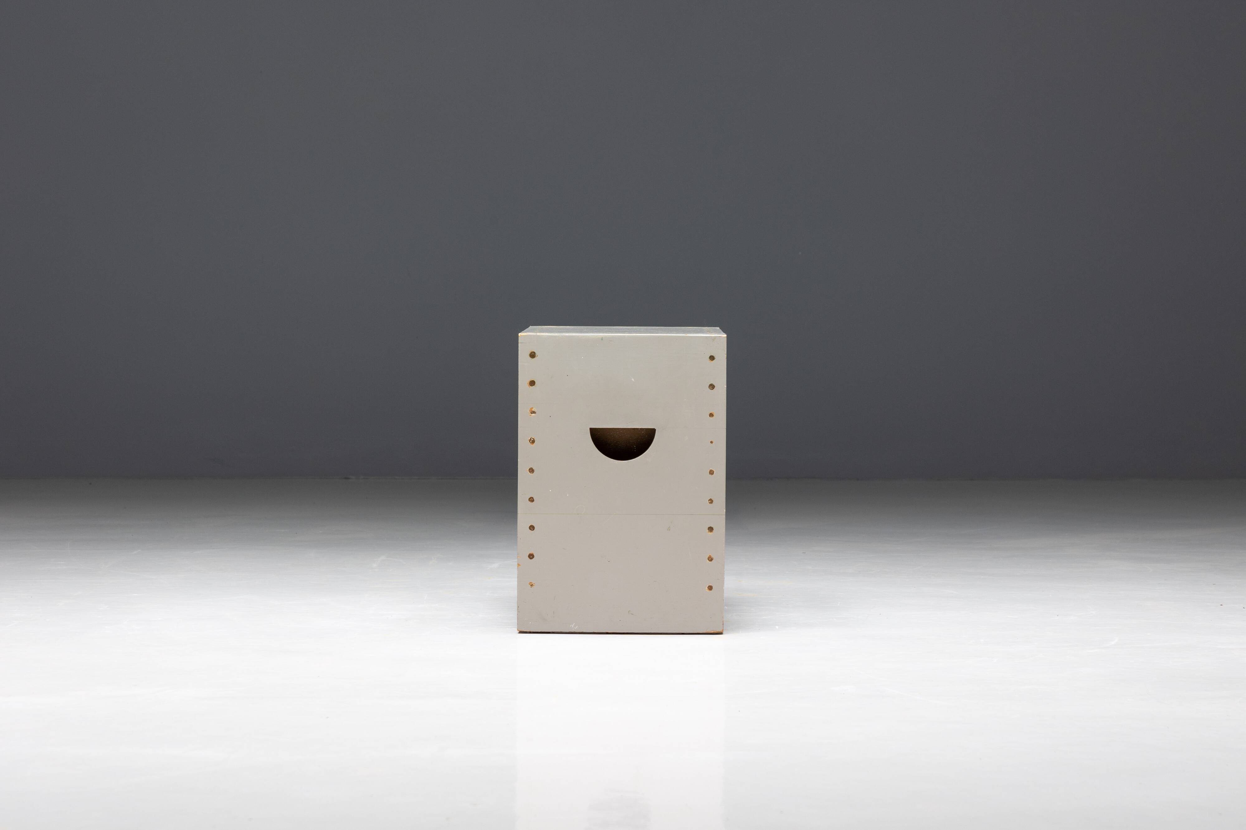 Bossche School Stools by Dom Hans van der Laan & Jan de Jong, Netherlands, 1970s