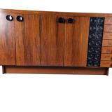 Vintage brutalist highboard, 1970s