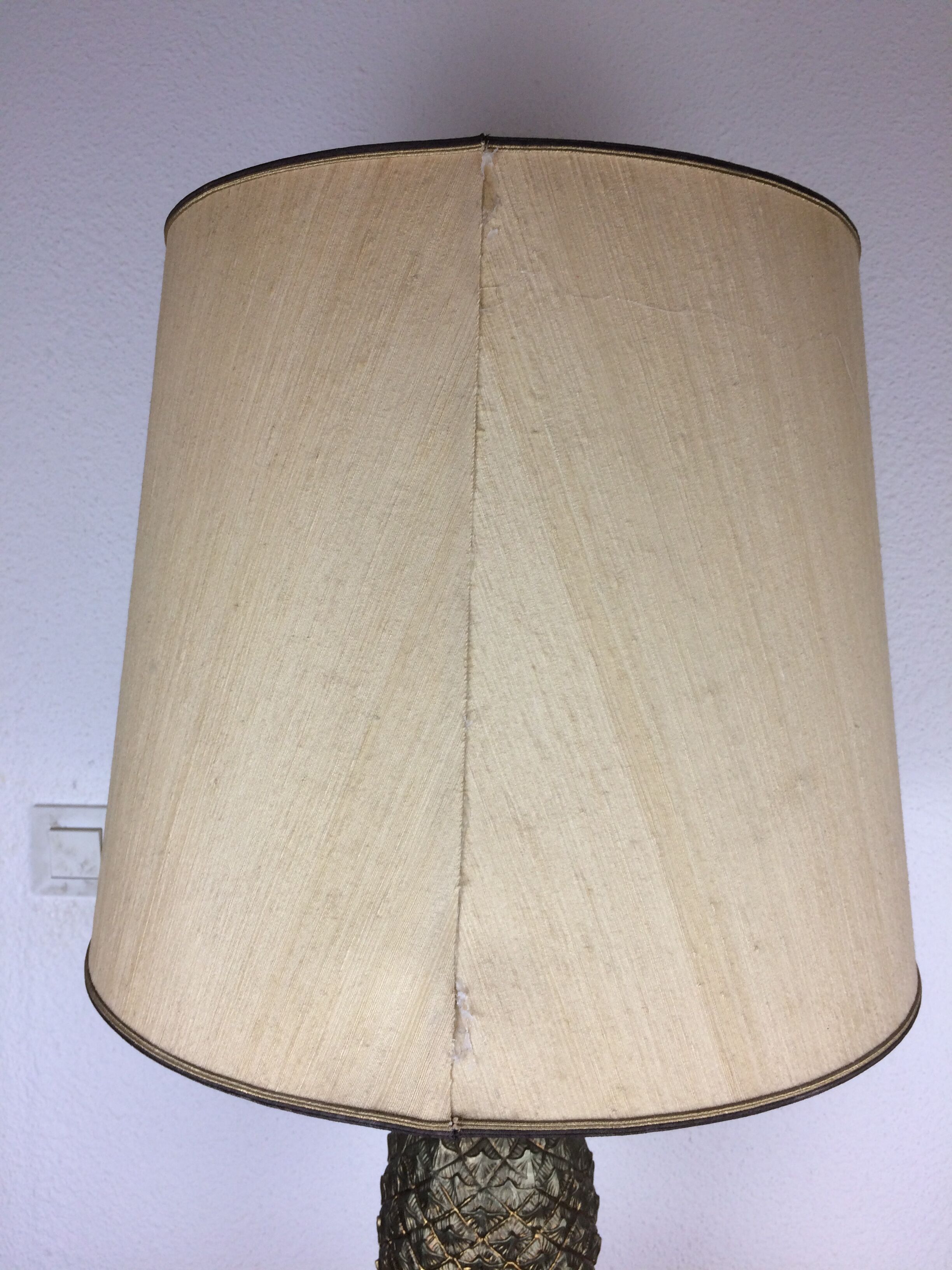 Golden pineapple lamp house Le Dauphin 70s