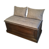 Old solid oak chest fully restored