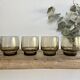4 verres fumés vintage