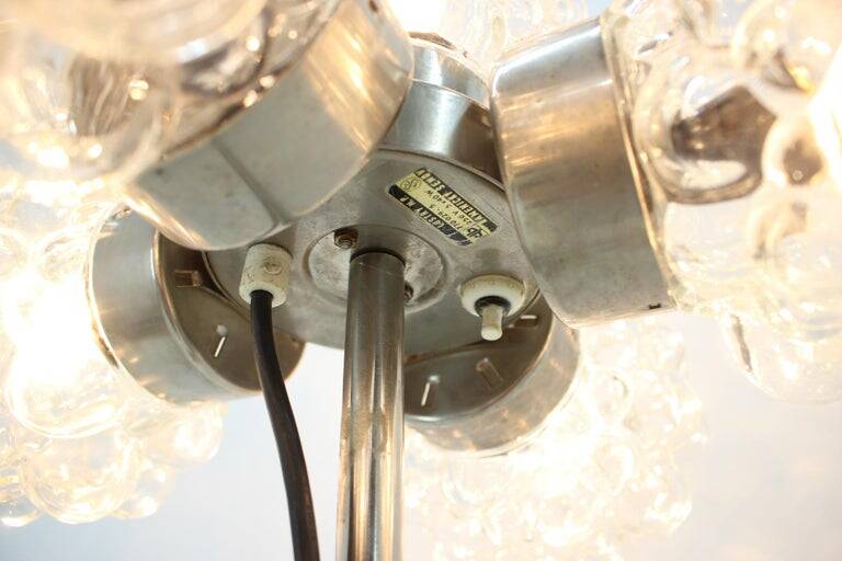 Mid-Century Modern Sputnik Style Art Glass Floor Lamp, 1970s