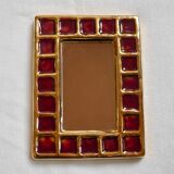 Vallauris ceramic mirror by François Lembo 60s