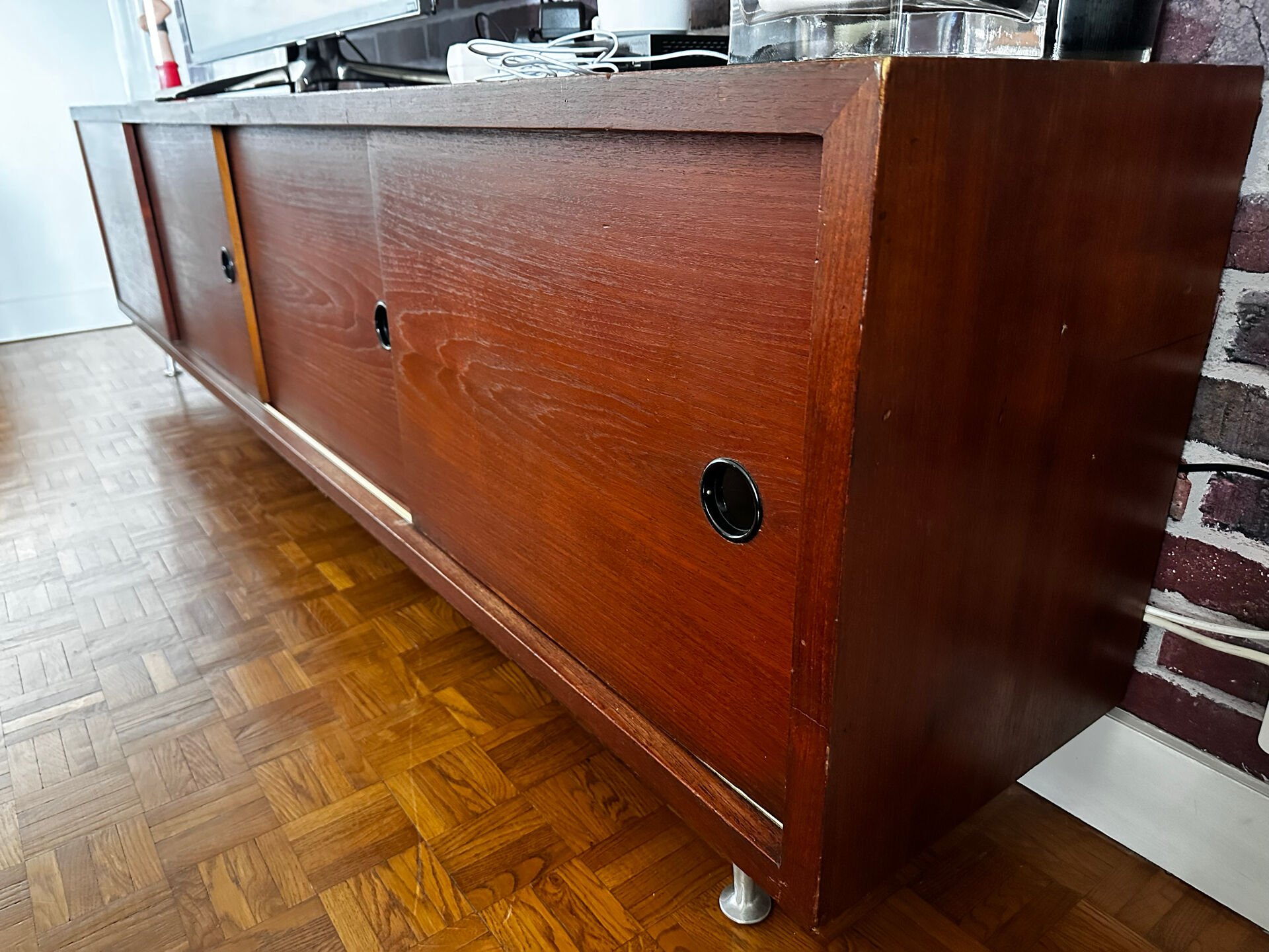 Vintage double-sided enfilade from the 1960s – Room divider buffet –