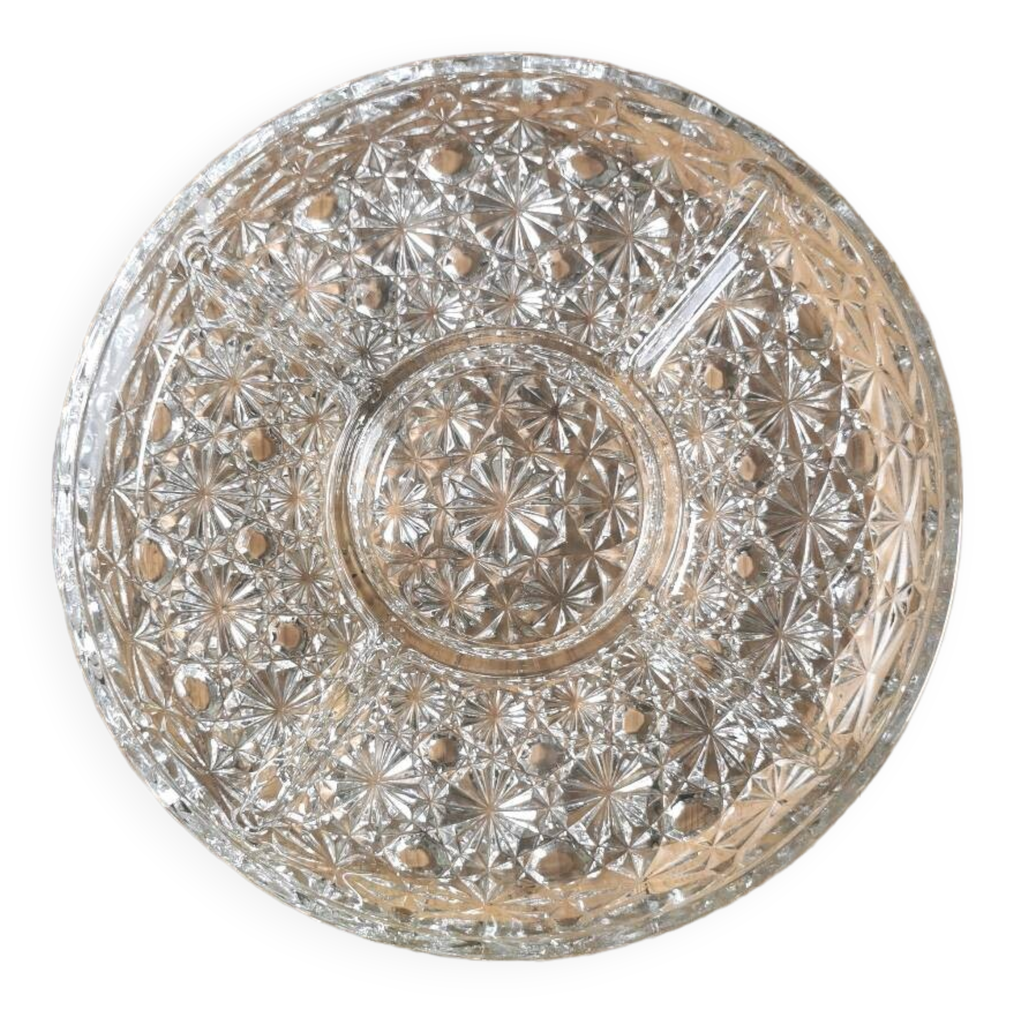 Vintage glass appetizer dish