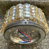 Space Age round wall lamp designed by Alois Gangknofner for Erco Leuchten, Germany, 1960s.