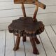 Chaise d’appoint en bois massif